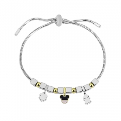 Stainless steel jewelry Pandor a charms bracelet for women