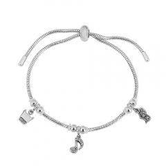 Stainless steel jewelry Pandor a charms bracelet for women