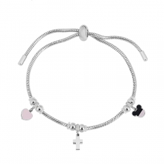 Stainless steel jewelry Pandor a charms bracelet for women