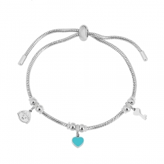 Stainless steel jewelry Pandor a charms bracelet for women