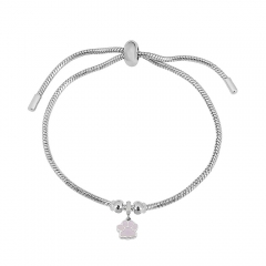 Stainless steel jewelry Pandor a charms bracelet for women