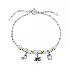 Stainless steel jewelry Pandor a charms bracelet for women