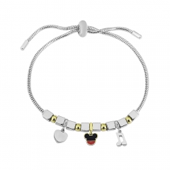 Stainless steel jewelry Pandor a charms bracelet for women