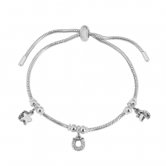 Stainless steel jewelry Pandor a charms bracelet for women
