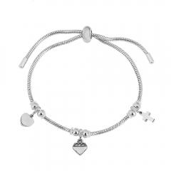 Stainless steel jewelry Pandor a charms bracelet for women