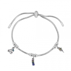 Stainless steel jewelry Pandor a charms bracelet for women