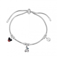 Stainless steel jewelry Pandor a charms bracelet for women