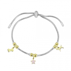 Stainless steel jewelry Pandor a charms bracelet for women