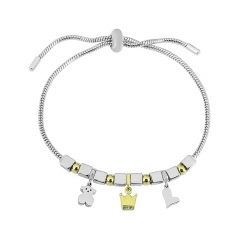 Stainless steel jewelry Pandor a charms bracelet for women