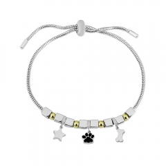 Stainless steel jewelry Pandor a charms bracelet for women
