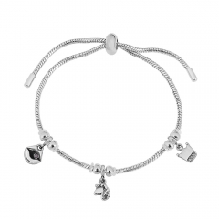 Stainless steel jewelry Pandor a charms bracelet for women