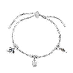 Stainless steel jewelry Pandor a charms bracelet for women