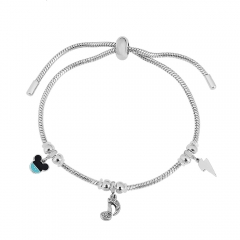 Stainless steel jewelry Pandor a charms bracelet for women