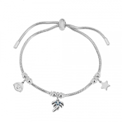 Stainless steel jewelry Pandor a charms bracelet for women