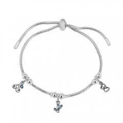 Stainless steel jewelry Pandor a charms bracelet for women