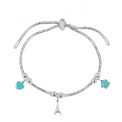 Stainless steel jewelry Pandor a charms bracelet for women