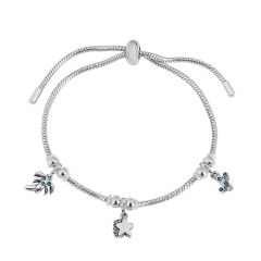 Stainless steel jewelry Pandor a charms bracelet for women