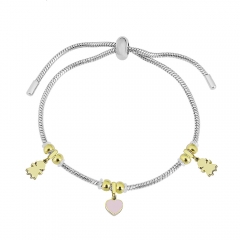Stainless steel jewelry Pandor a charms bracelet for women