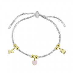 Stainless steel jewelry Pandor a charms bracelet for women