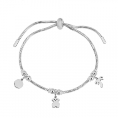 Stainless steel jewelry Pandor a charms bracelet for women
