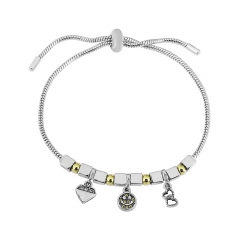 Stainless steel jewelry Pandor a charms bracelet for women