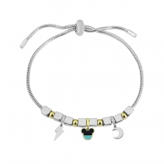 Stainless steel jewelry Pandor a charms bracelet for women