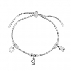 Stainless steel jewelry Pandor a charms bracelet for women