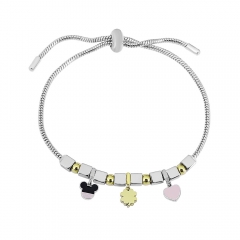 Stainless steel jewelry Pandor a charms bracelet for women