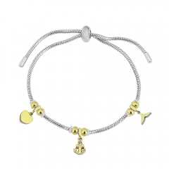 Stainless steel jewelry Pandor a charms bracelet for women