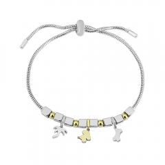 Stainless steel jewelry Pandor a charms bracelet for women