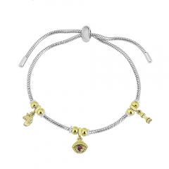 Stainless steel jewelry Pandor a charms bracelet for women