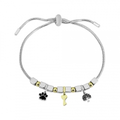 Stainless steel jewelry Pandor a charms bracelet for women