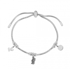 Stainless steel jewelry Pandor a charms bracelet for women