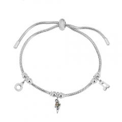 Stainless steel jewelry Pandor a charms bracelet for women