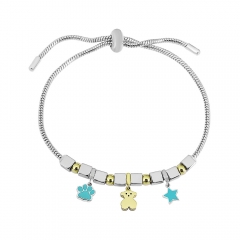 Stainless steel jewelry Pandor a charms bracelet for women