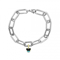 Stainless steel jewelry Pandor a charms bracelet for women