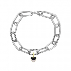 Stainless steel jewelry Pandor a charms bracelet for women