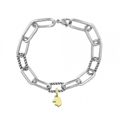 Stainless steel jewelry Pandor a charms bracelet for women