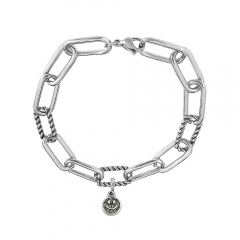 Stainless steel jewelry Pandor a charms bracelet for women
