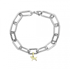 Stainless steel jewelry Pandor a charms bracelet for women