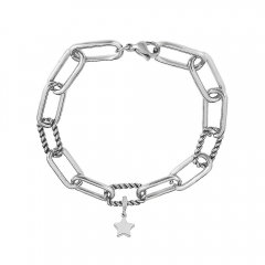 Stainless steel jewelry Pandor a charms bracelet for women