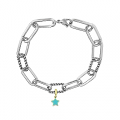 Stainless steel jewelry Pandor a charms bracelet for women