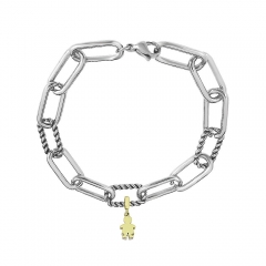 Stainless steel jewelry Pandor a charms bracelet for women