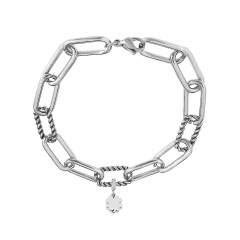 Stainless steel jewelry Pandor a charms bracelet for women