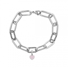 Stainless steel jewelry Pandor a charms bracelet for women