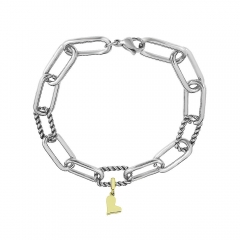 Stainless steel jewelry Pandor a charms bracelet for women