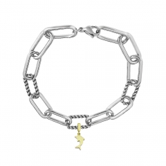 Stainless steel jewelry Pandor a charms bracelet for women