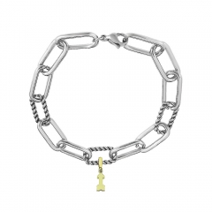 Stainless steel jewelry Pandor a charms bracelet for women