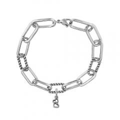 Stainless steel jewelry Pandor a charms bracelet for women