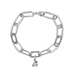Stainless steel jewelry Pandor a charms bracelet for women
